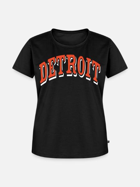 Detroit - Frauen Premium Bio T-Shirt - Schwarz