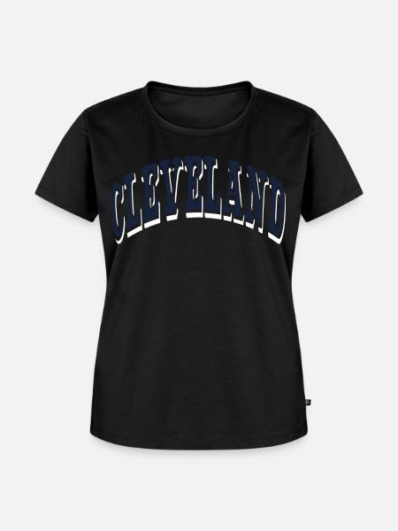 Cleveland - Frauen Premium Bio T-Shirt - Schwarz