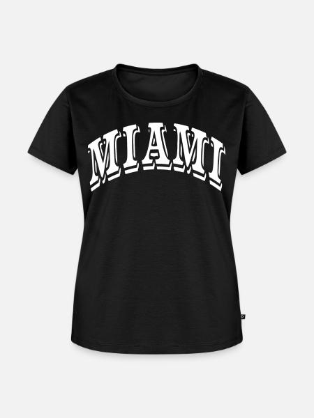 Miami - Frauen Premium Bio T-Shirt - Schwarz