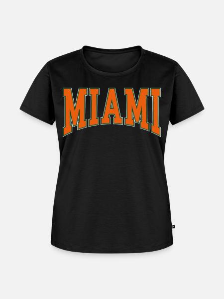 Miami - Frauen Premium Bio T-Shirt - Schwarz