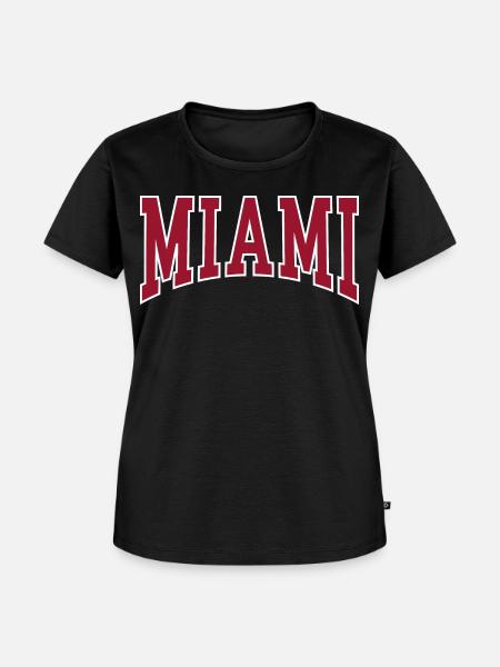 Miami - Frauen Premium Bio T-Shirt - Schwarz