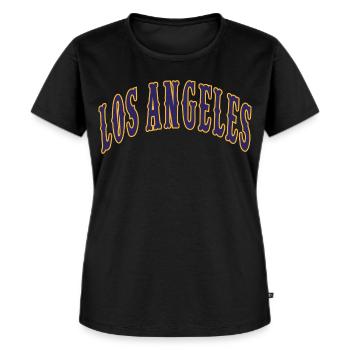 Los Angeles - T-shirt Premium bio Femme - noir - Devant - Selfina (174cm)