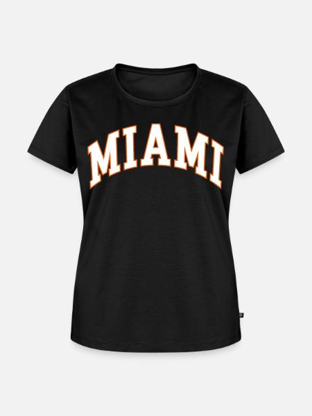 Miami - Frauen Premium Bio T-Shirt - Schwarz