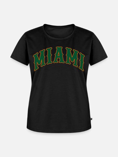 Miami - Frauen Premium Bio T-Shirt - Schwarz