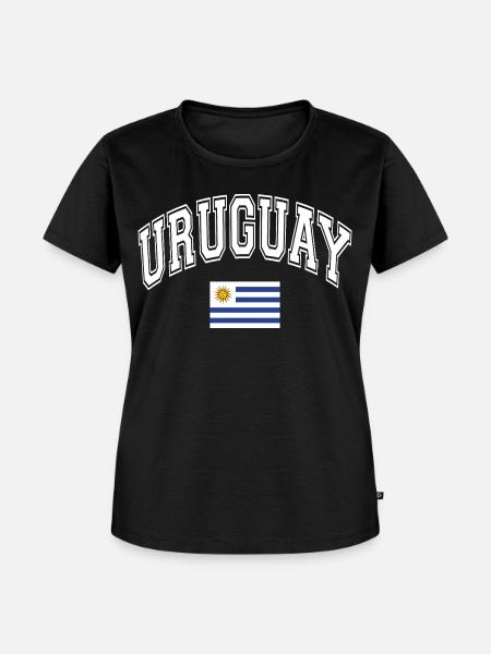 Uruguay Flagge - Frauen Premium Bio T-Shirt - Schwarz
