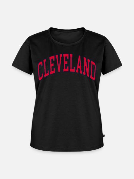 Cleveland - Frauen Premium Bio T-Shirt - Schwarz