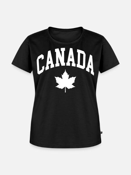 Kanada Flagge - Frauen Premium Bio T-Shirt - Schwarz