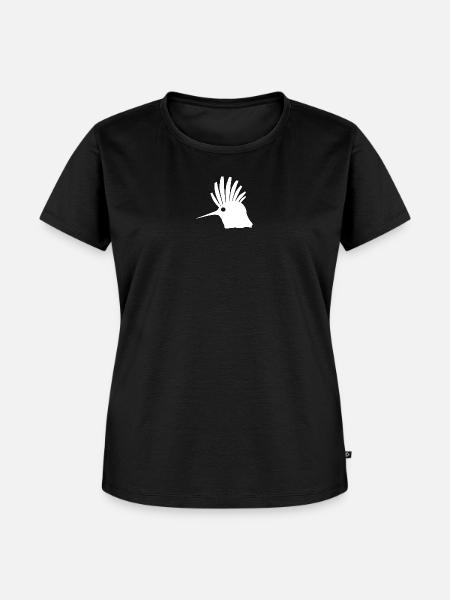 beliebte tierprints, Wiedehopf Kopf - Frauen Premium Bio T-Shirt - Schwarz