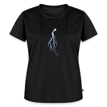 Blitz - Frauen Premium Bio T-Shirt - Schwarz - Vorne - Selfina (174cm)
