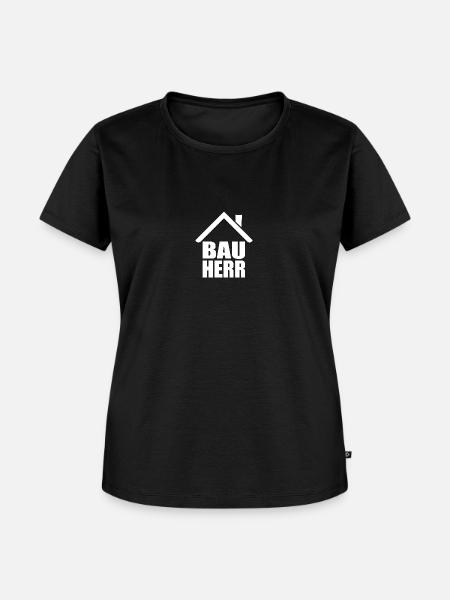 Bauherr Geschenk - Frauen Premium Bio T-Shirt - Schwarz