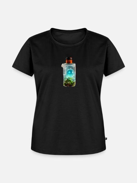 Flaschengeist - Frauen Premium Bio T-Shirt - Schwarz