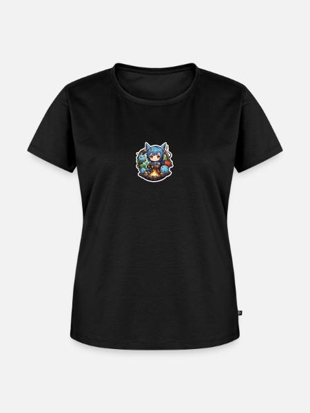 Abenteuer mit flauschigen Gefährten - Frauen Premium Bio T-Shirt - Schwarz