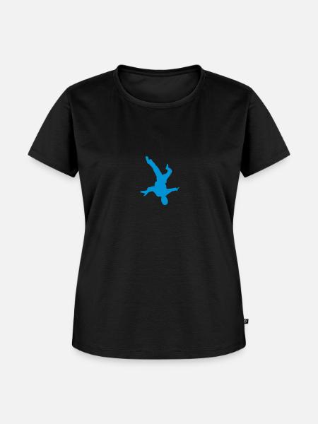 Freeflyer HeadDown - Frauen Premium Bio T-Shirt - Schwarz