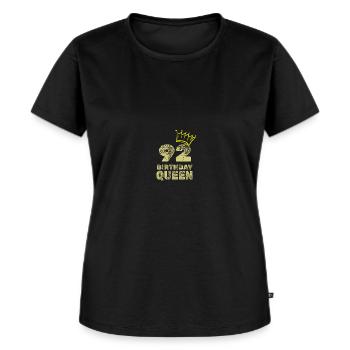 Age 92 - Women's Premium Organic T-shirt - black - Front - Selfina (174cm)