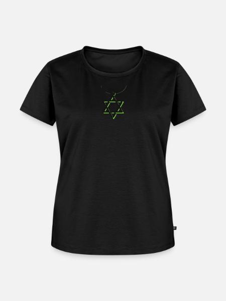 David-Stern - Frauen Premium Bio T-Shirt - Schwarz