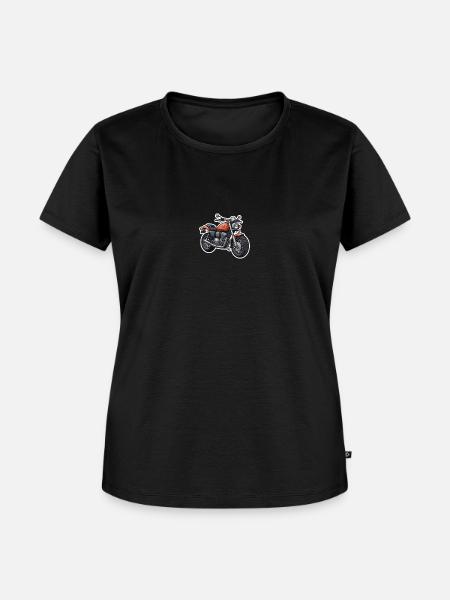 Orangene Chopper - Frauen Premium Bio T-Shirt - Schwarz