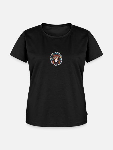 Häuptling Tiger - Frauen Premium Bio T-Shirt - Schwarz