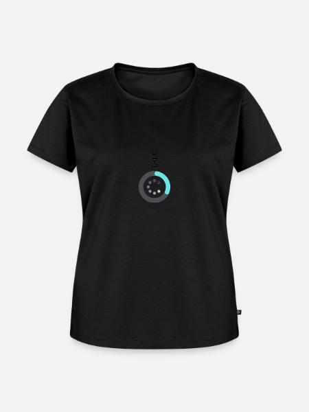 Loading Animation - Frauen Premium Bio T-Shirt - Schwarz