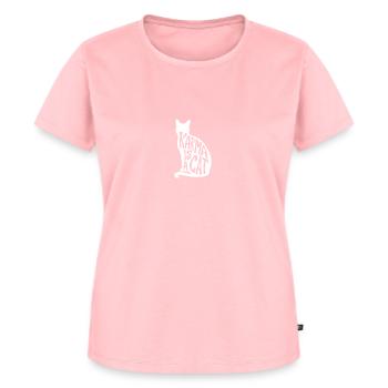 Karma est un chat - T-shirt Premium bio Femme - rose - Devant - AI Model Female 172 dark (172cm)