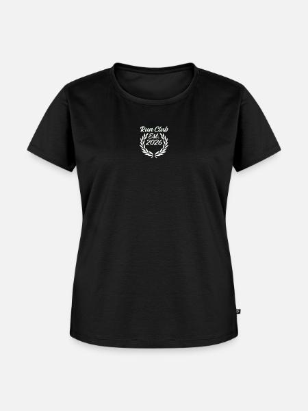 Retro Run Club 2026 T-Shirt - Frauen Premium Bio T-Shirt - Schwarz
