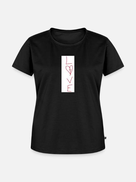 L💔VE - Frauen Premium Bio T-Shirt - Schwarz