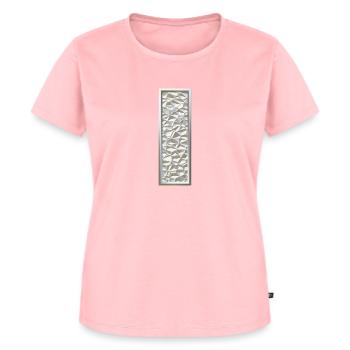 I, letter, letter I, initial, initial I, monogram, - Frauen Premium Bio T-Shirt - Rosa - Vorne - AI Model Female 172 dark (172cm)