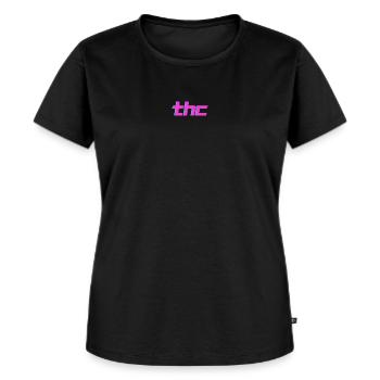 THC 420 Cannabis Weed Idée Cadeau Stoner Stoner - T-shirt Premium bio Femme - noir - Devant - Selfina (174cm)