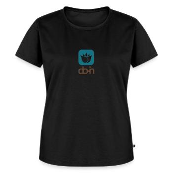 logo - Frauen Premium Bio T-Shirt - Schwarz - Vorne - Selfina (174cm)