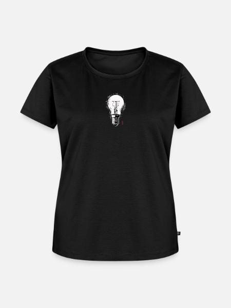 Lightbulp - Frauen Premium Bio T-Shirt - Schwarz