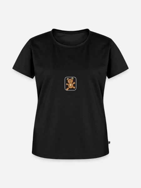 Teddybär - Frauen Premium Bio T-Shirt - Schwarz