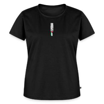 Palestinian scarf - Women's Premium Organic T-shirt - black - Front - Selfina (174cm)
