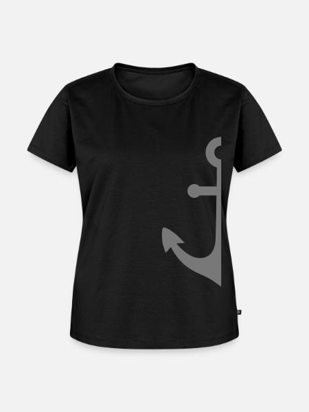 Anker - Frauen Premium Bio T-Shirt - Schwarz