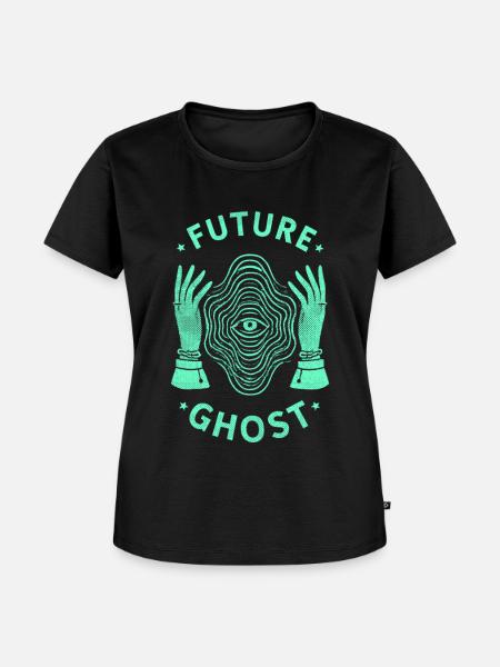 Future Ghost - Frauen Premium Bio T-Shirt - Schwarz