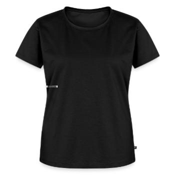 Alexander - Frauen Premium Bio T-Shirt - Schwarz - Vorne - Selfina (174cm)
