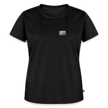Stein klein / Geschenk Geschenkidee - Frauen Premium Bio T-Shirt - Schwarz - Vorne - Selfina (174cm)