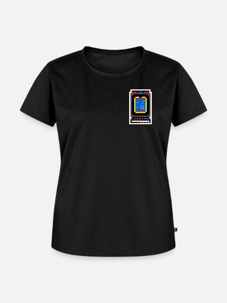 Pixel Vectrex - Frauen Premium Bio T-Shirt - Schwarz