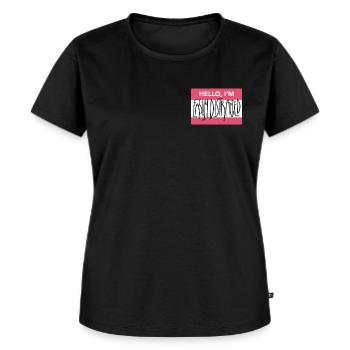 Leicht ablenkbar - Frauen Premium Bio T-Shirt - Schwarz - Vorne - Selfina (174cm)