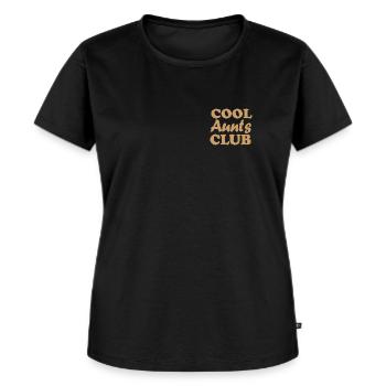 Cooler Tanten Club - Frauen Premium Bio T-Shirt - Schwarz - Vorne - Selfina (174cm)