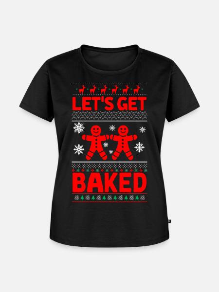 Lebkuchenmann | Lebkuchenmann - Frauen Premium Bio T-Shirt - Schwarz