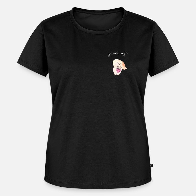 enoughwhite - Frauen Premium Bio T-Shirt - Schwarz