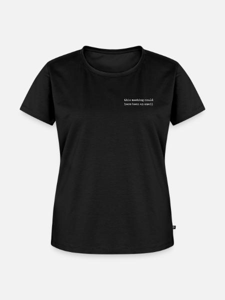 Büro-Humor-Slogan-E-Mail - Frauen Premium Bio T-Shirt - Schwarz