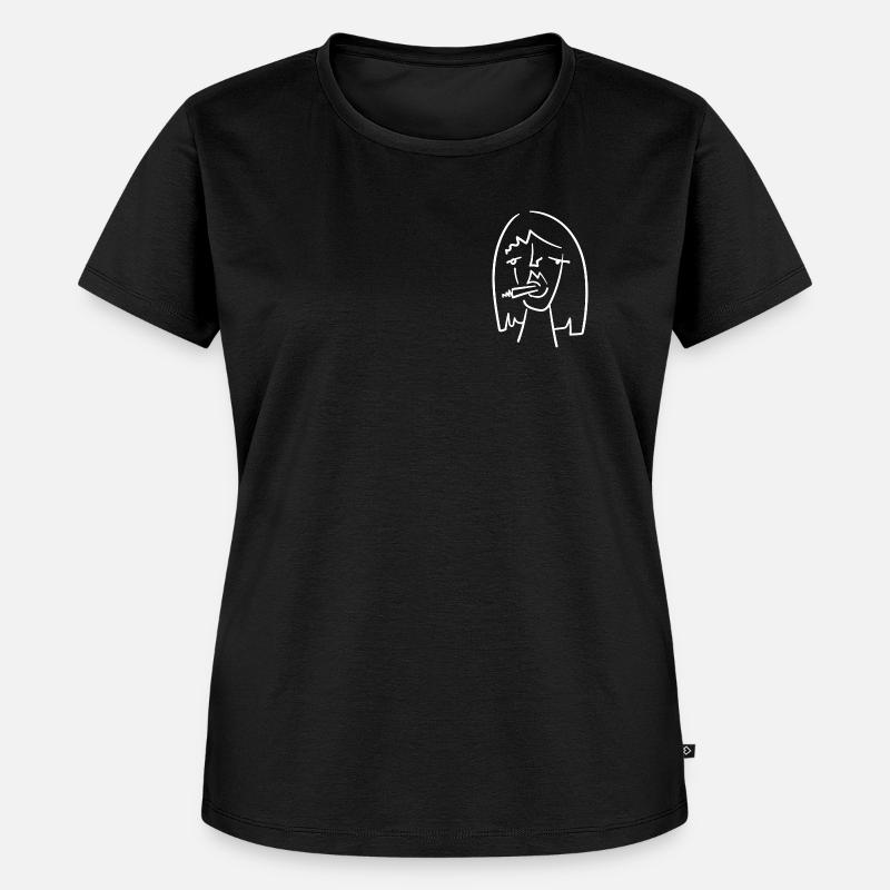 Abstract Face Beyond 4 White - Women's Premium Organic T-shirt - black