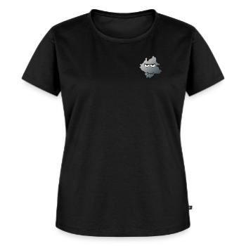 Kleksi© - The stain with style #5 - Women's Premium Organic T-shirt - black - Front - Selfina (174cm)