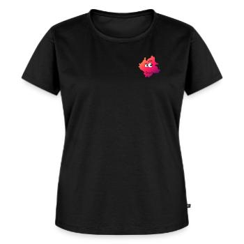 Kleksi© - The stain with style #12 - Women's Premium Organic T-shirt - black - Front - Selfina (174cm)