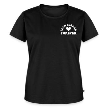 Team Conrad Vintage Cool - T-shirt Premium bio Femme - noir - Devant - Selfina (174cm)