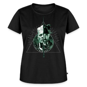Phantastische Tierwesen Heiligtümer des Todes - Frauen Premium Bio T-Shirt - Schwarz - Vorne - Selfina (174cm)