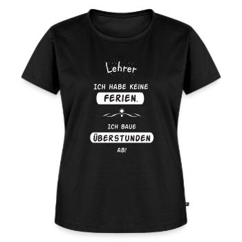 Lehrer Ferien - Frauen Premium Bio T-Shirt - Schwarz - Vorne - Selfina (174cm)