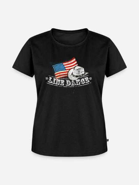 linedance - Frauen Premium Bio T-Shirt - Schwarz