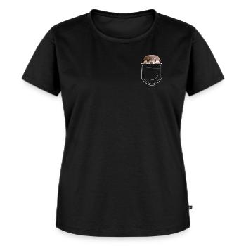 Loutre - T-shirt Premium bio Femme - noir - Devant - Selfina (174cm)