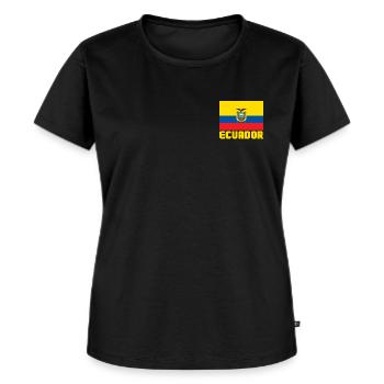 Ecuador - Women's Premium Organic T-shirt - black - Front - Selfina (174cm)
